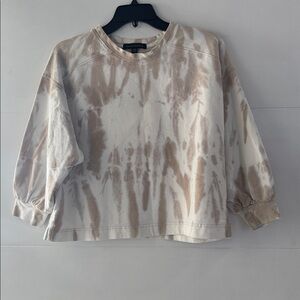 Banana Republic Beige Tie-Dye Top